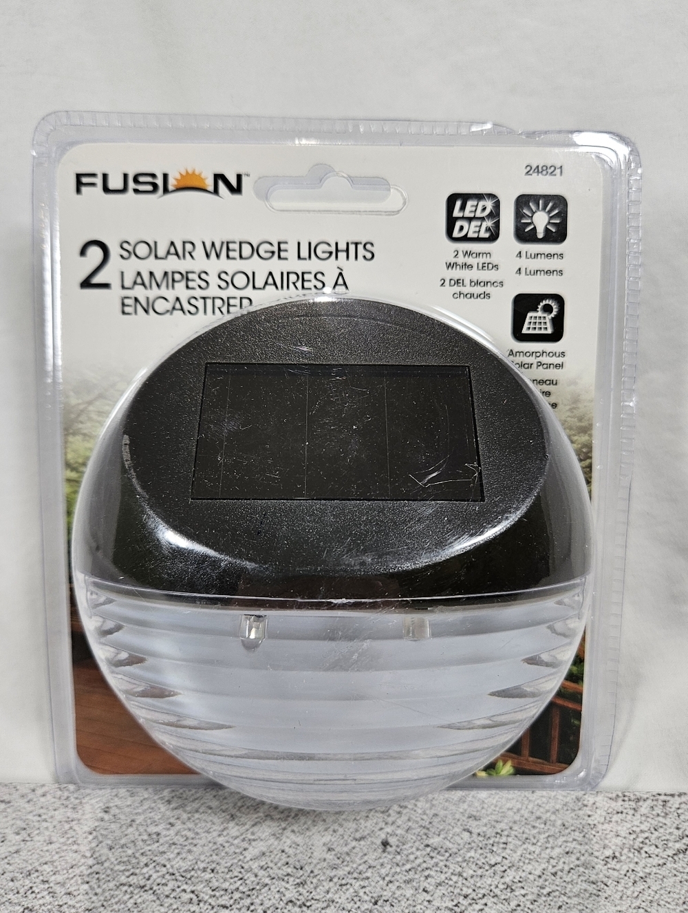 NIB Fusion Package of 2 Solar Wedge Lights- 24821, Multiple Available